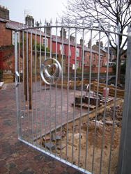 Grapes Hill Community Garden - Garden gates
