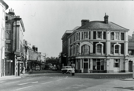 Top of Grapes Hill looking towards St. Giles Street